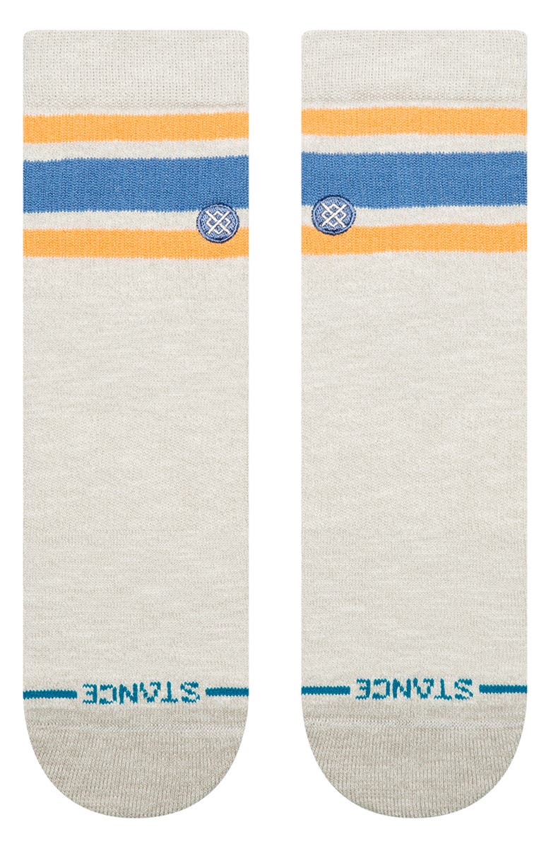 Stance Boyd Slub Quarter Socks, Alternate, color, Heather Grey