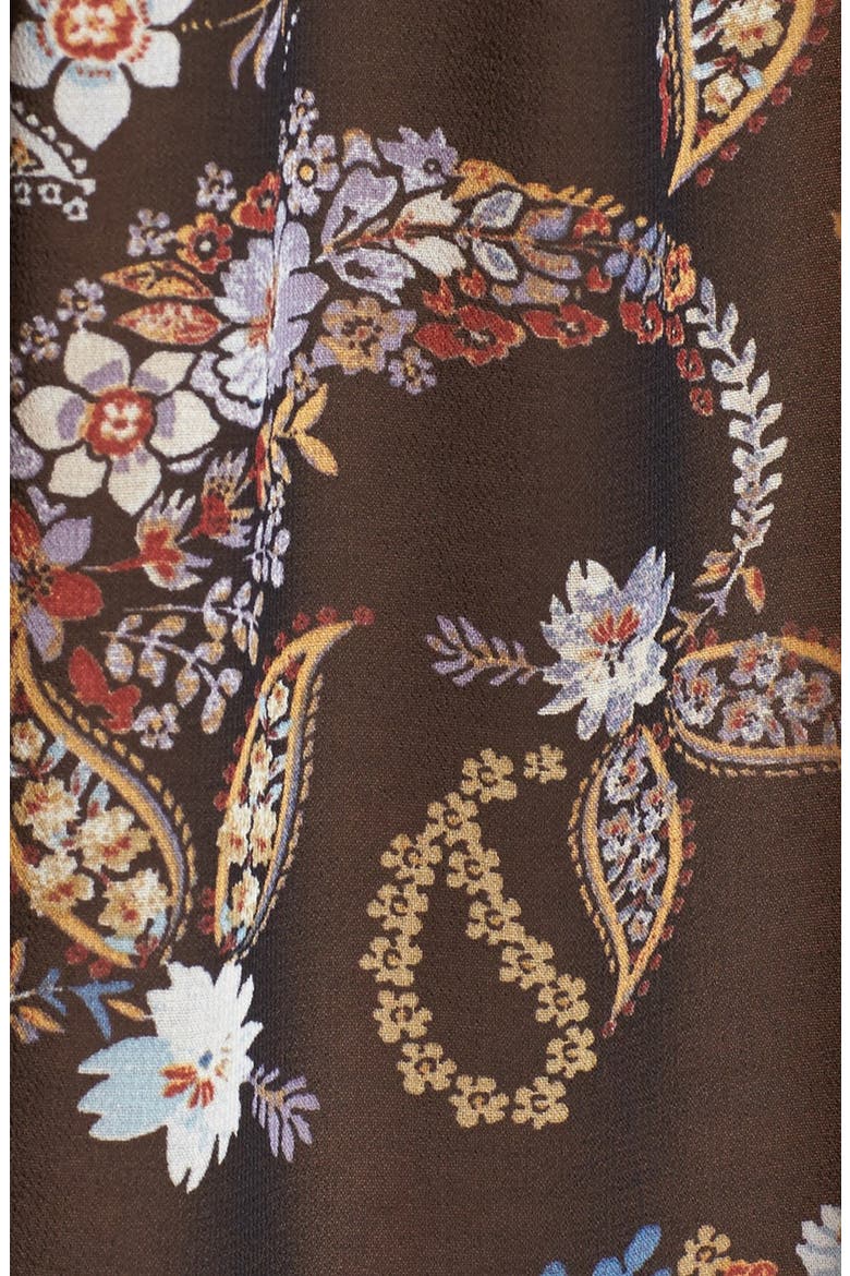 'Russell' Chiffon Blouse, Alternate, color, BLACK FLORAL