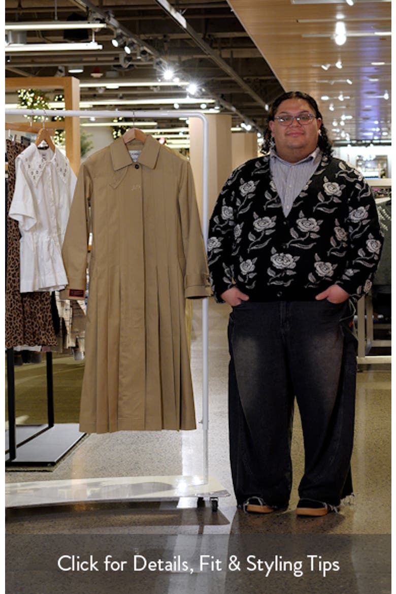 Sofia Pleated Belted Trench Coat video