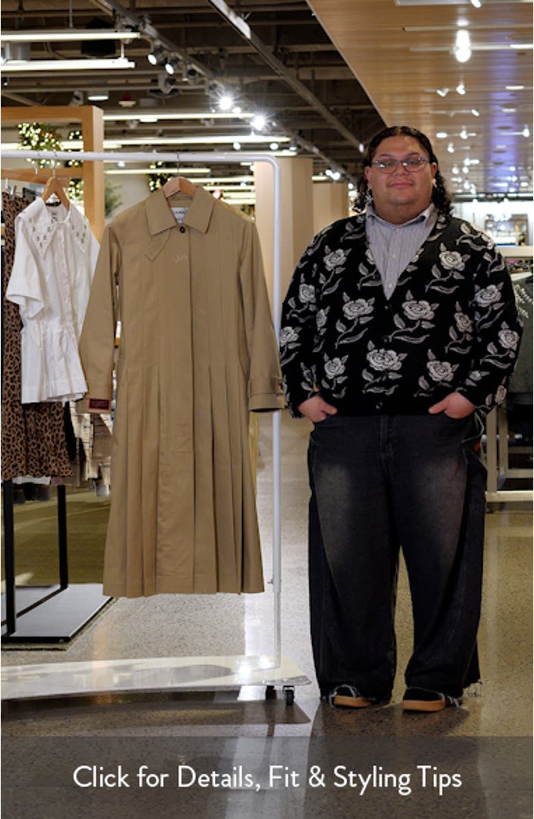 Sofia Pleated Belted Trench Coat, sales video thumbnail