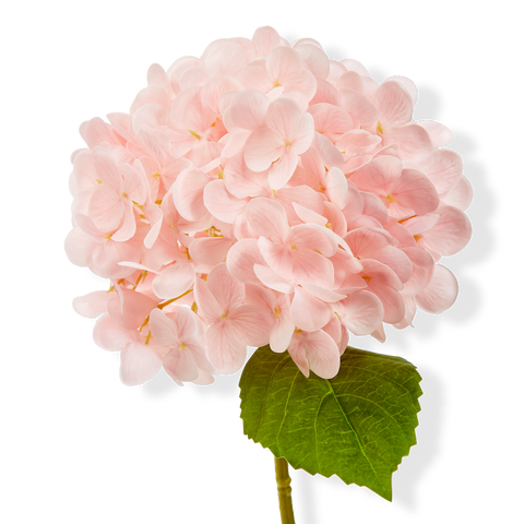 Soft Touch Faux Hydrangea Stem Pink Pink Plastic Spring