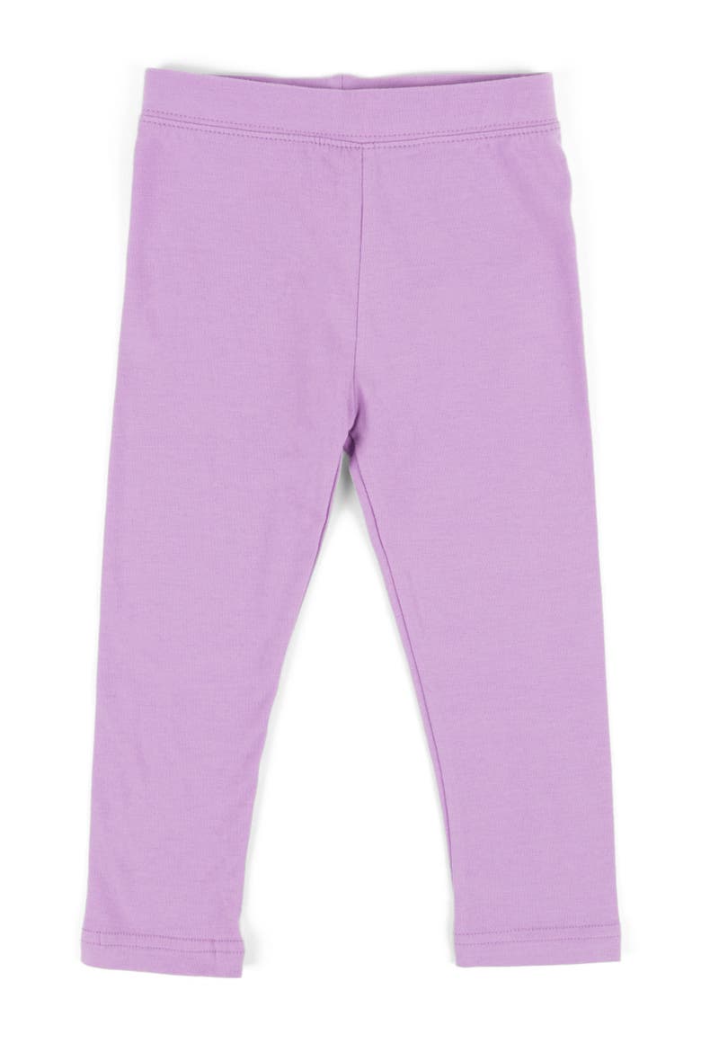 Girls Cotton Leggings, Solid Colors, Main, color, PURPLE