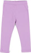 Leveret Girls Cotton Leggings, Solid Colors