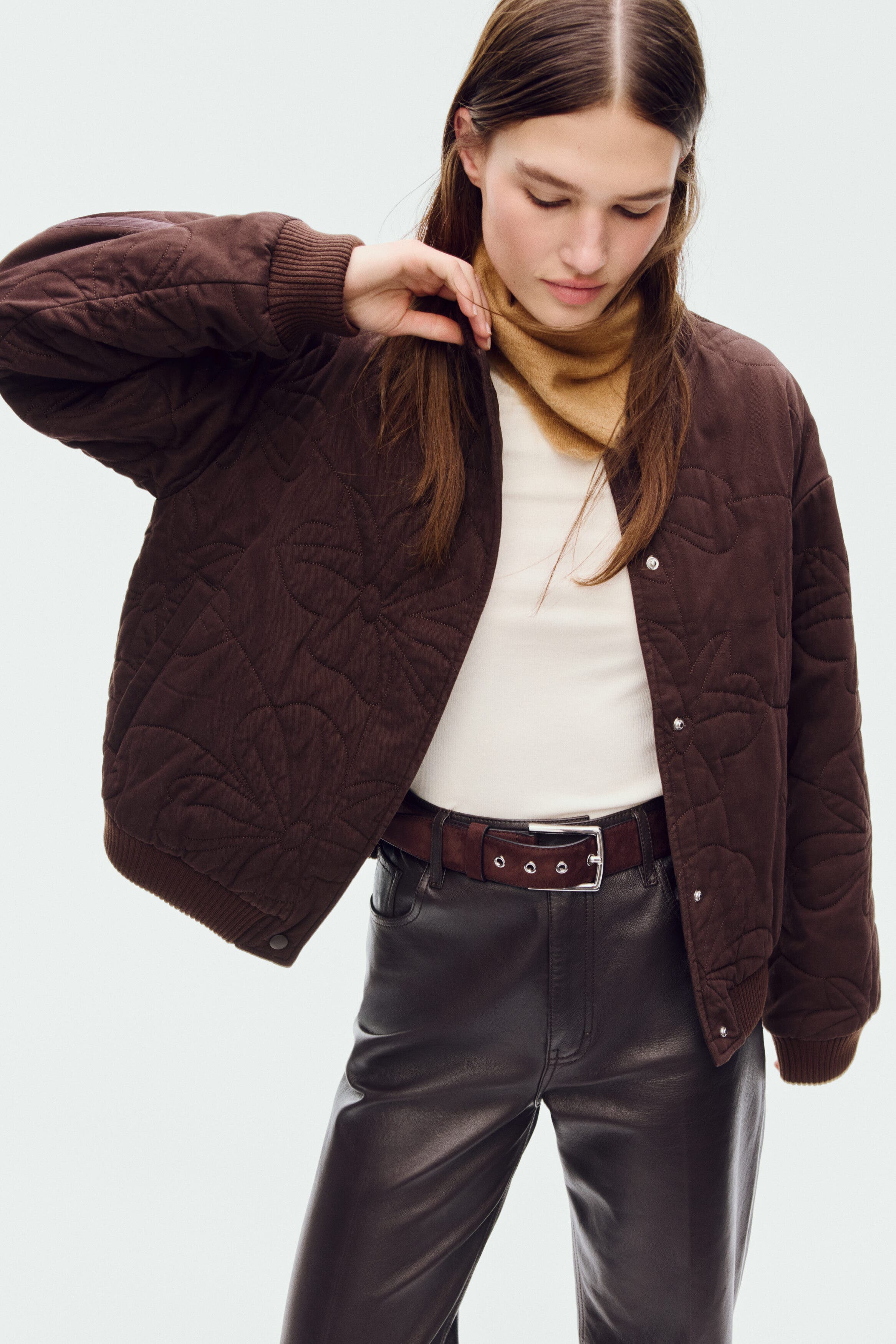 Quilted Bomber Jacket - image 2