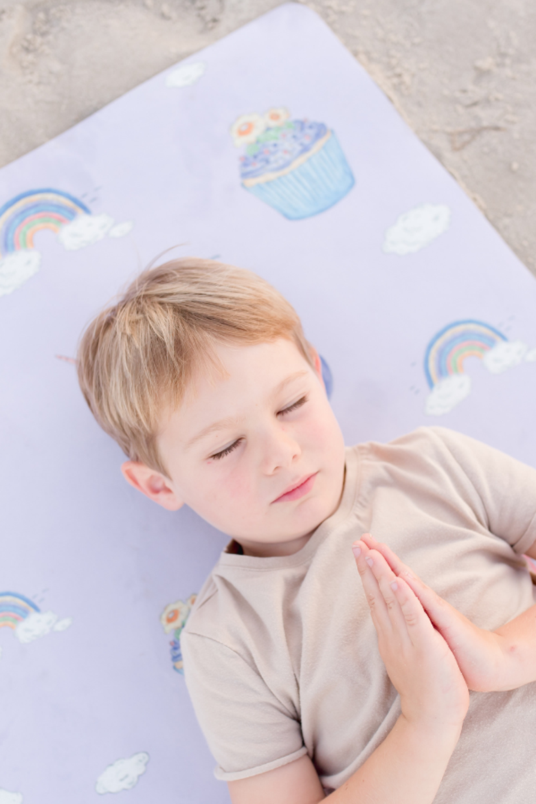 Kids Yoga Mat, Alternate, color, Enchanted Print