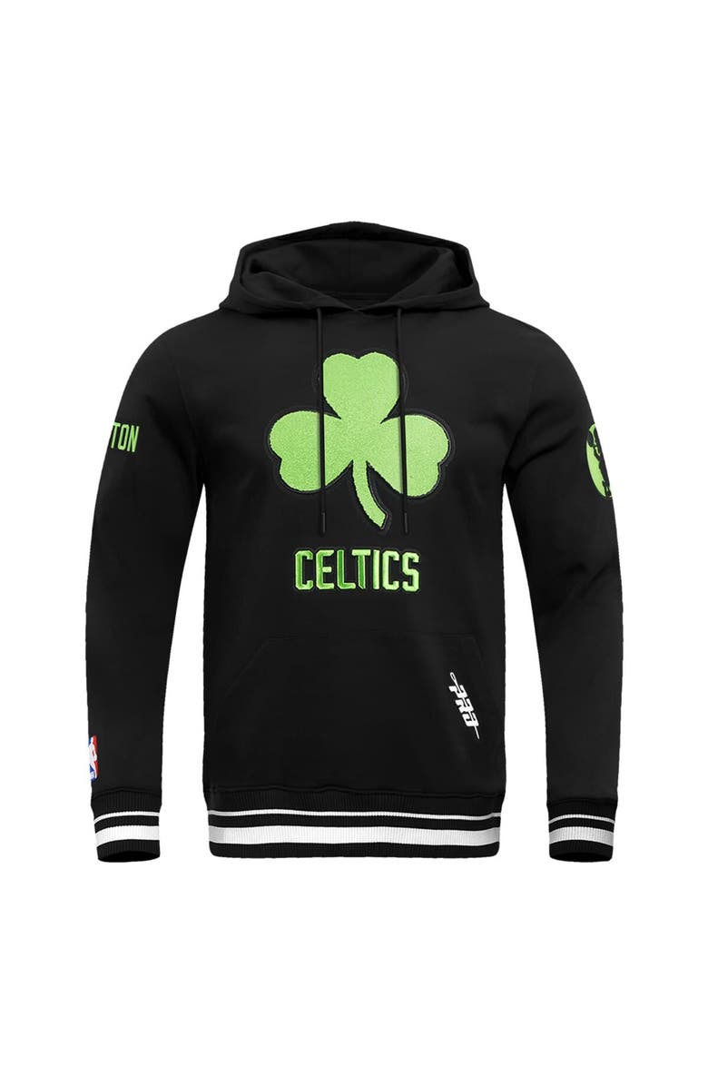 PRO STANDARD Men's Pro Standard Black Boston Celtics 2024/25 City Edition Pullover Hoodie, Alternate, color,