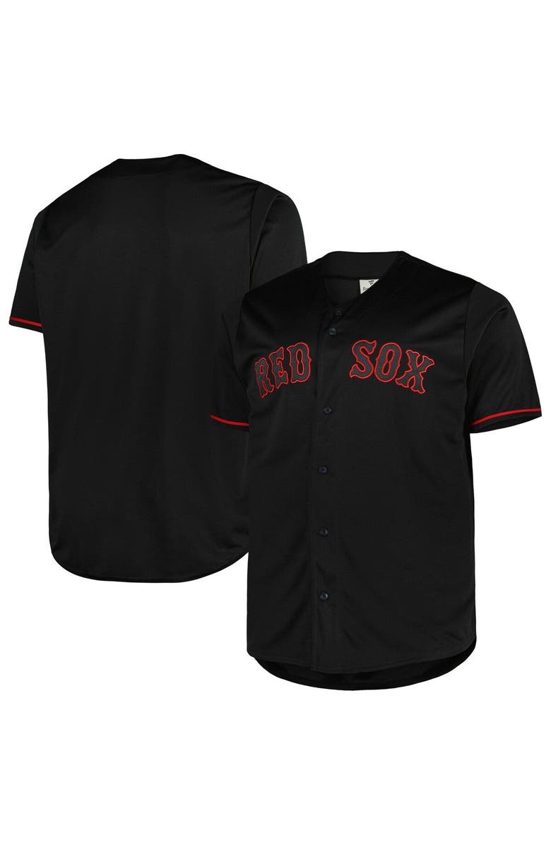 PROFILE Men's Black Boston Red Sox Big & Tall Pop Fashion Jersey, Main, color,