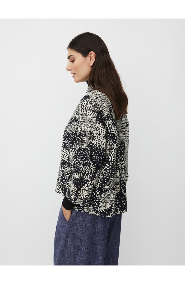 Masai Copenhagen MaIduki 3/4 Sleeve V-Neck Shirt, Alternate, color, Black