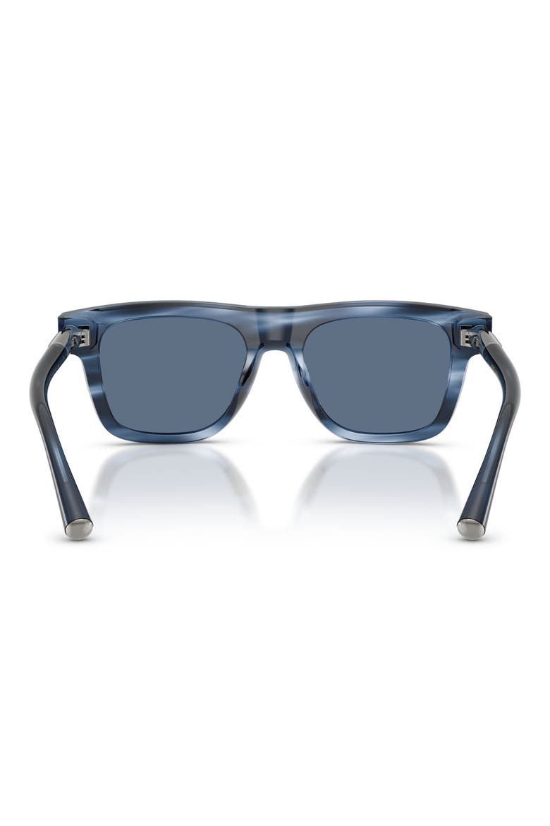 52mm Square Sunglasses, Alternate, color, STRIPED BLUE / DARK BLUE