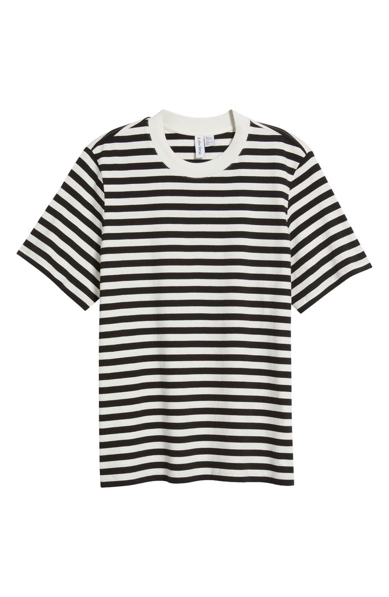 & Other Stories Stripe Organic Cotton T-Shirt, Alternate, color,