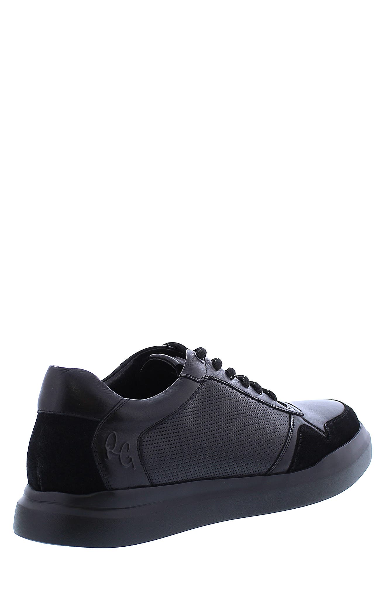 Robert Graham Cava Leather Perforated Sneaker, Alternate, color, 