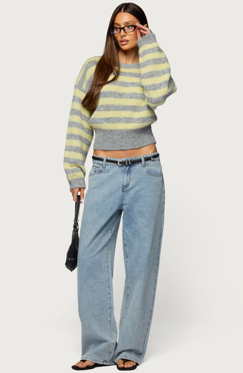 EDIKTED Dalina Low Rise Baggy Jeans, Alternate, color, Light-Blue