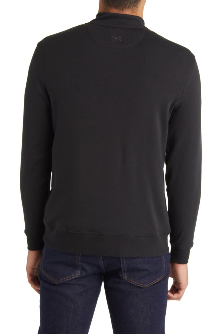 Puremeso Weekend Quarter Zip Top, Alternate, color, BLACK