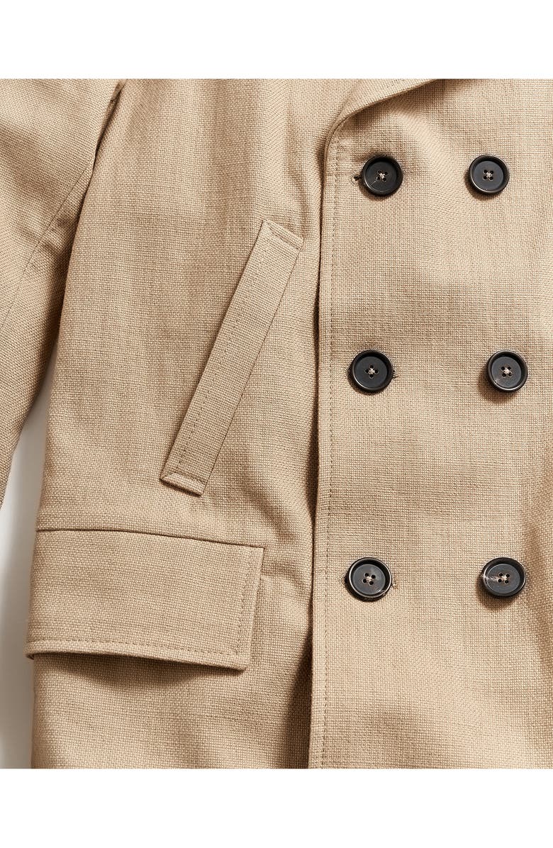 Billy Reid Cotton Canvas Peacoat, Alternate, color, 