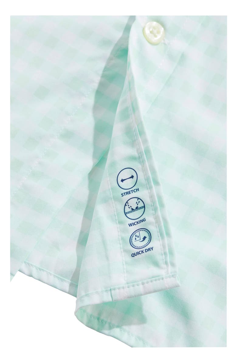 vineyard vines On-The-Go Gingham Button-Down Shirt, Alternate, color, 