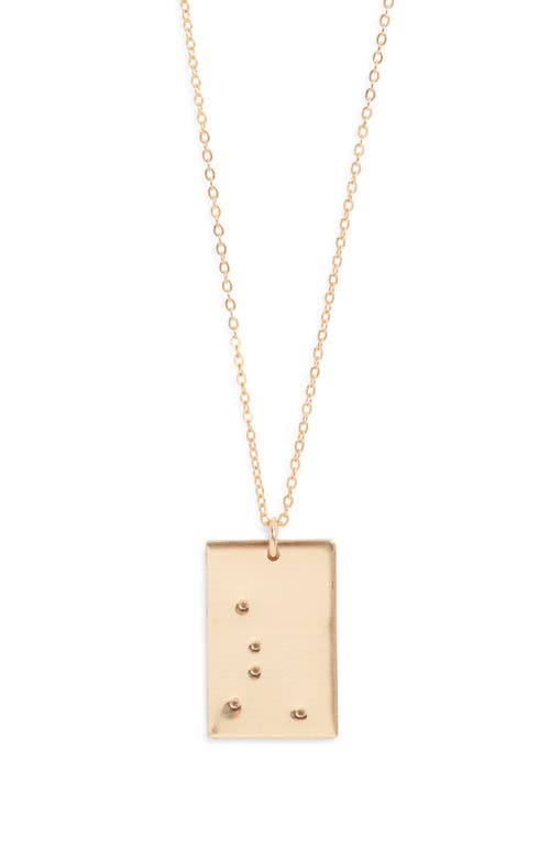 Set & Stones Zodiac Constellation Pendant Necklace In Neutral