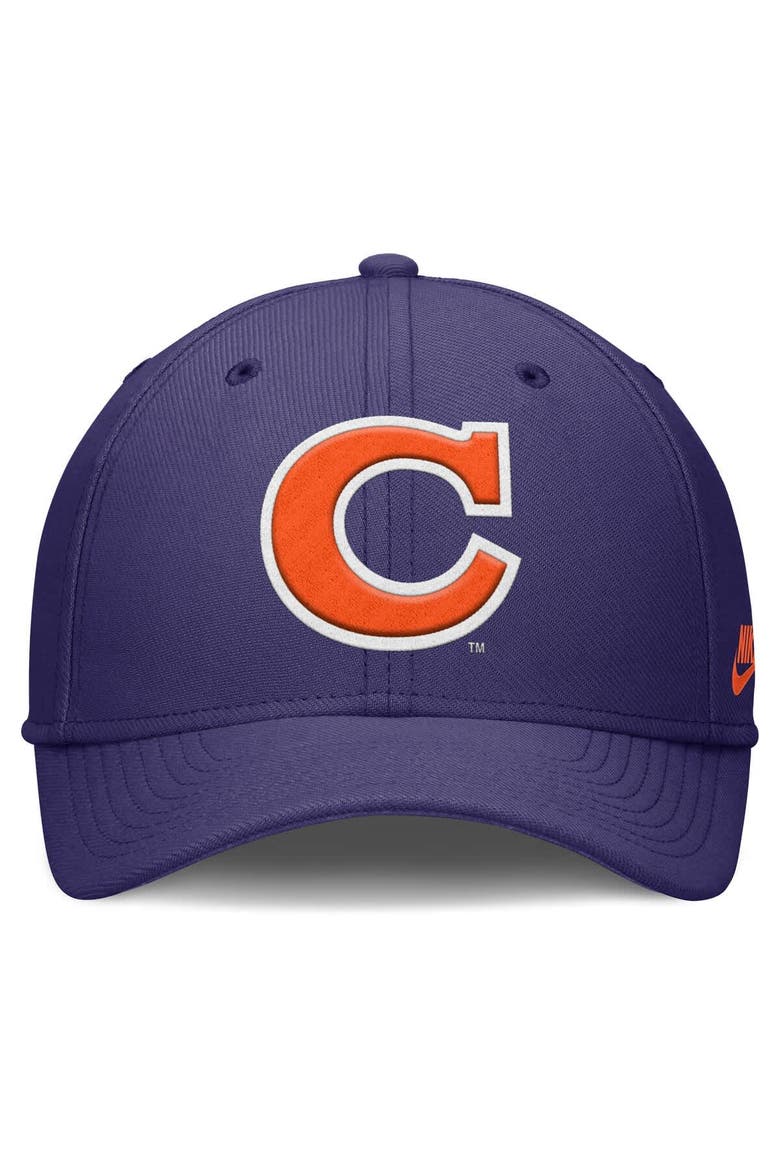 Men's Nike Purple Clemson Tigers Rise Academic Dri-FIT Flex Hat, Alternate, color, Purple