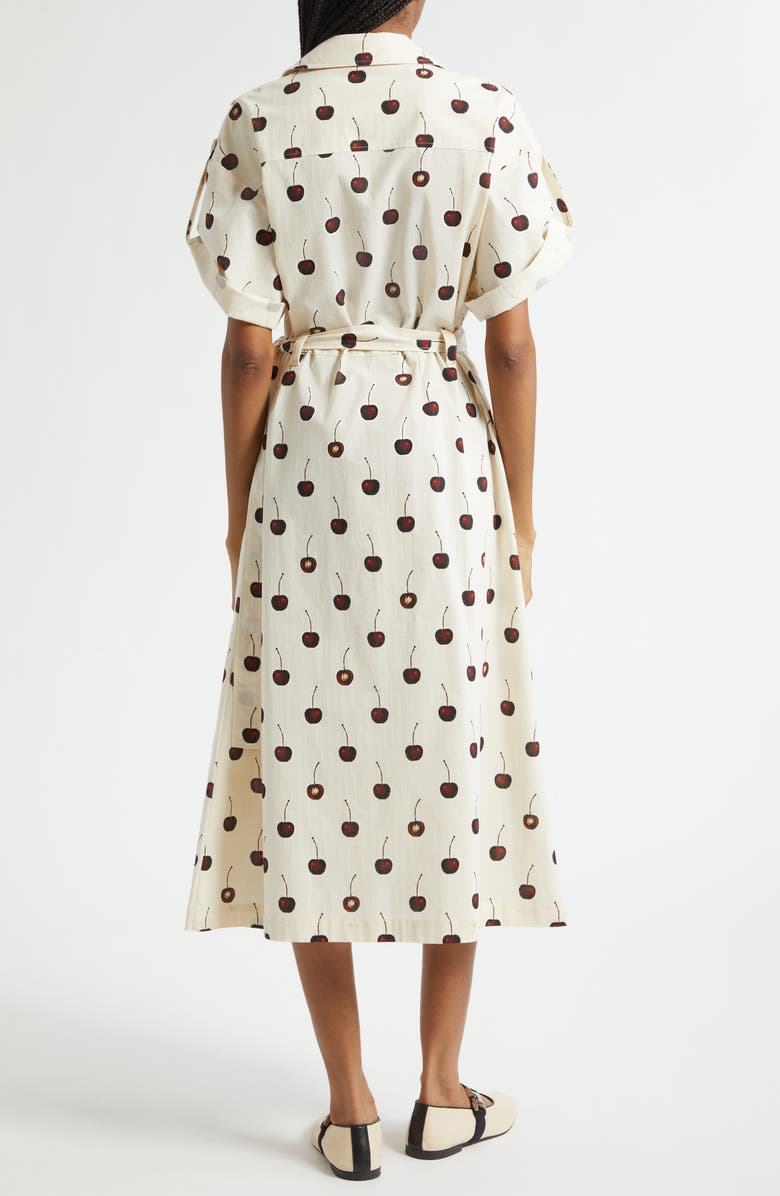 Stine Goya Cherries Organic Cotton Shirtdress, Alternate, color, Cherries