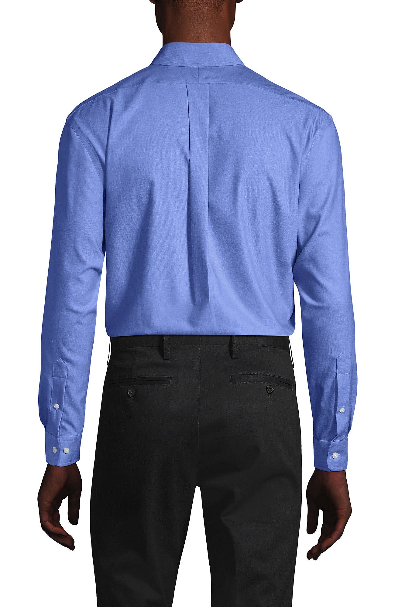 School Uniform  Tailored Fit No Iron Solid Supima Cotton Pinpoint Buttondown Collar Dress Shirt - image 4