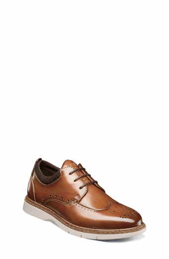 Stacy Adams Kids' Synergy Wingtip Faux Leather Shoe