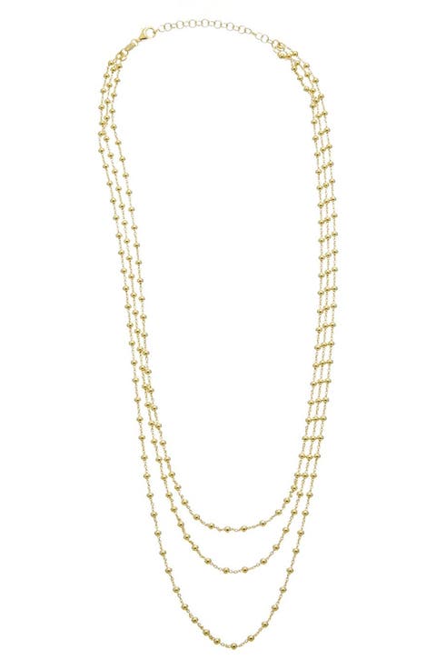 Beaded Multi Strand Necklace