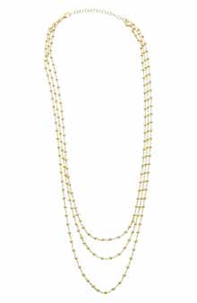 Beaded Multi Strand Necklace