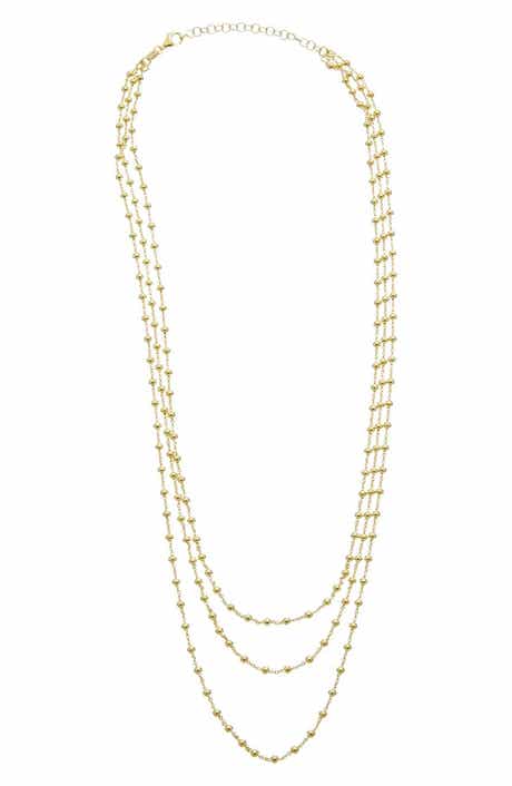 Beaded Multi Strand Necklace
