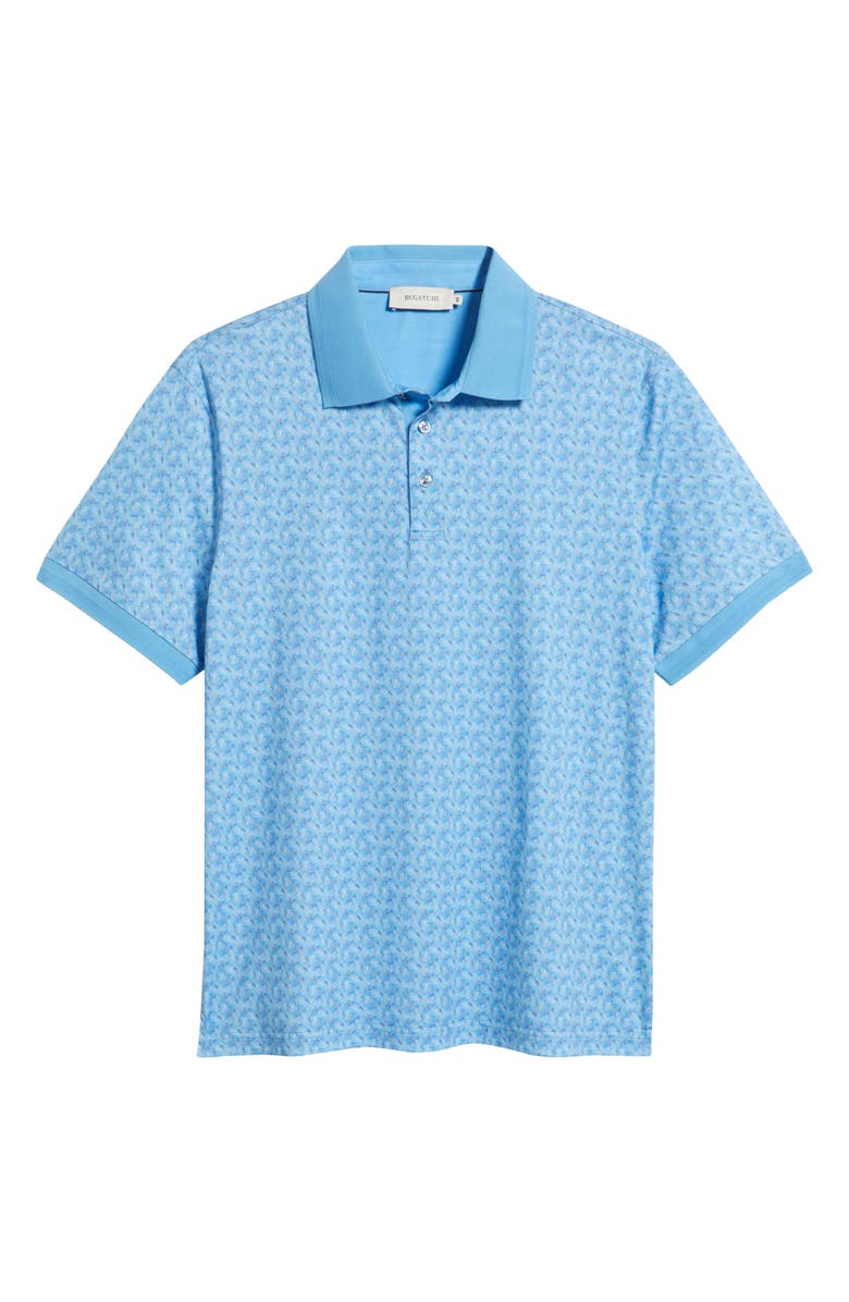 Bugatchi Vance OoohCotton<sup>®</sup> Abstract Print Polo, Alternate, color, Classic Blue