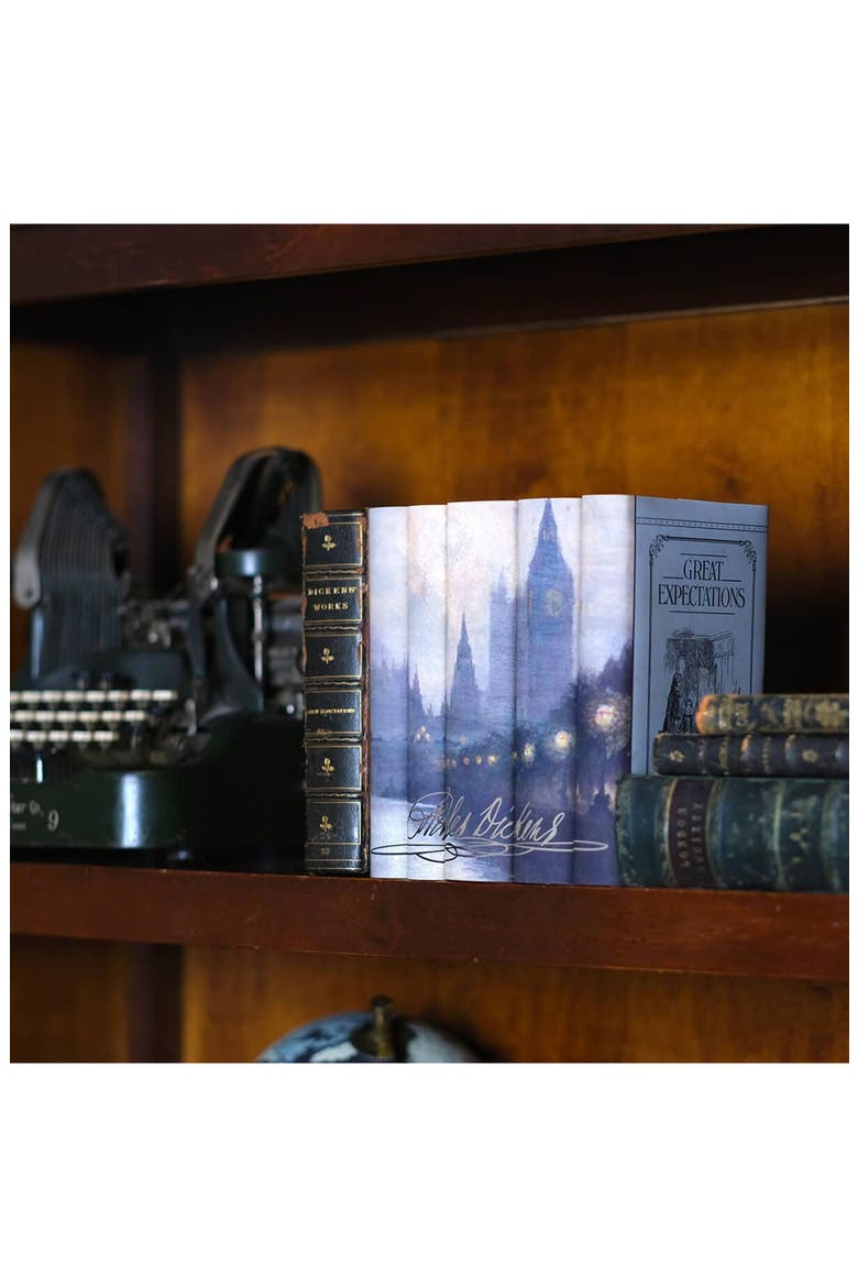 Charles Dickens Book Set, Alternate, color, Cool Neutral