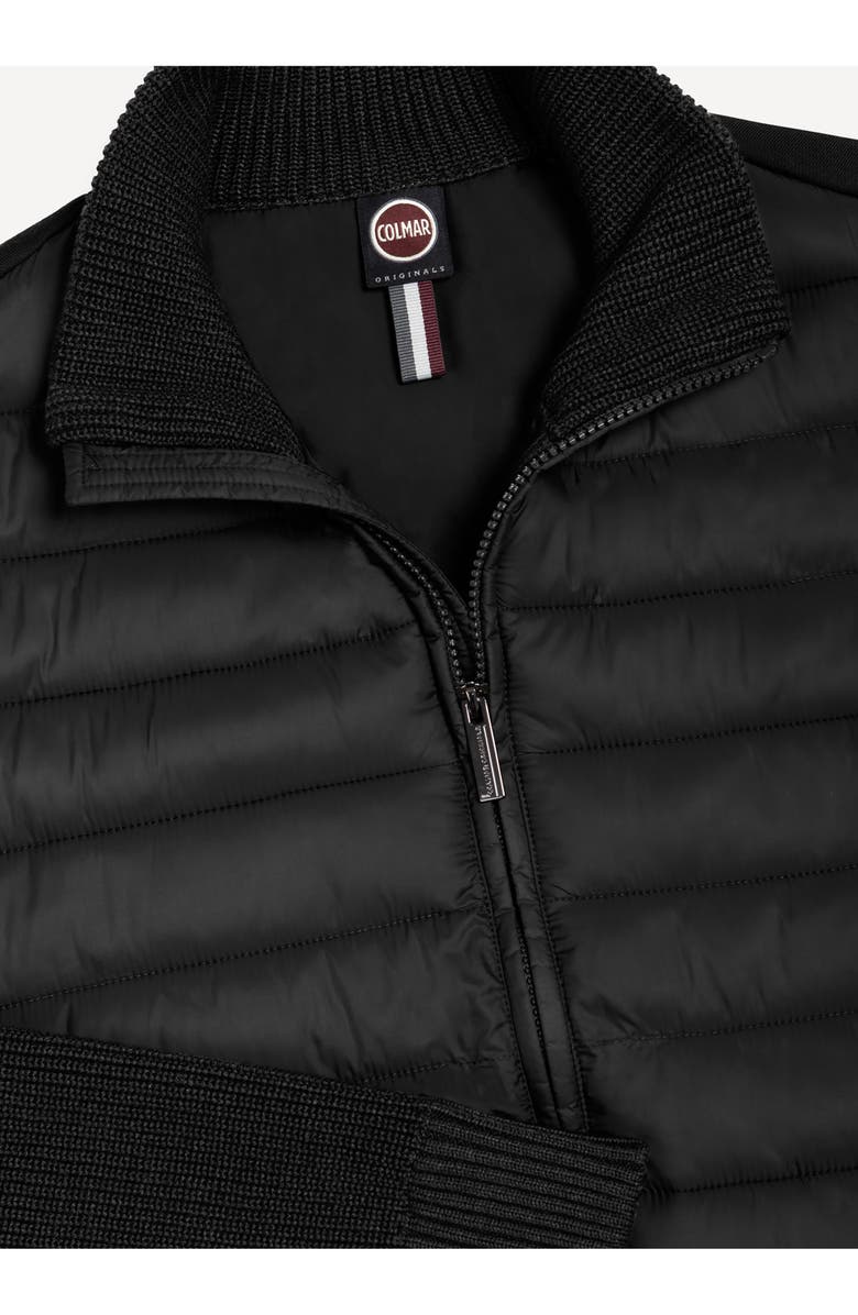 COLMAR Legacies Water Resistant Mixed Media Jacket, Alternate, color, Black