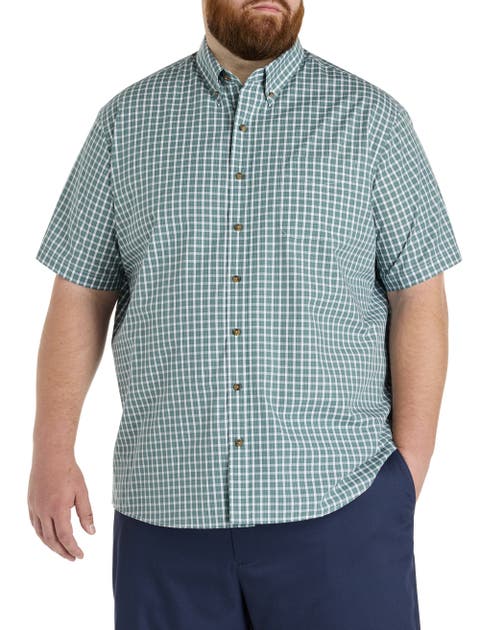 Big & Tall Easy-Care Check Sport Shirt