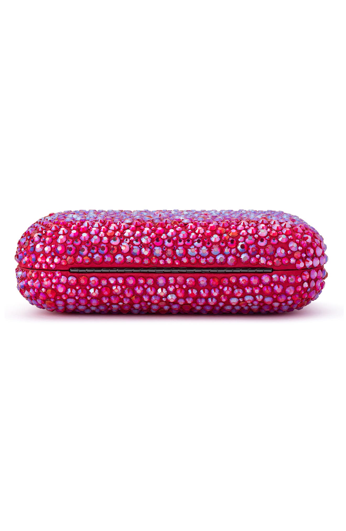 Casey Hot Fix Crystal Clutch, Alternate, color, FUCHSIA