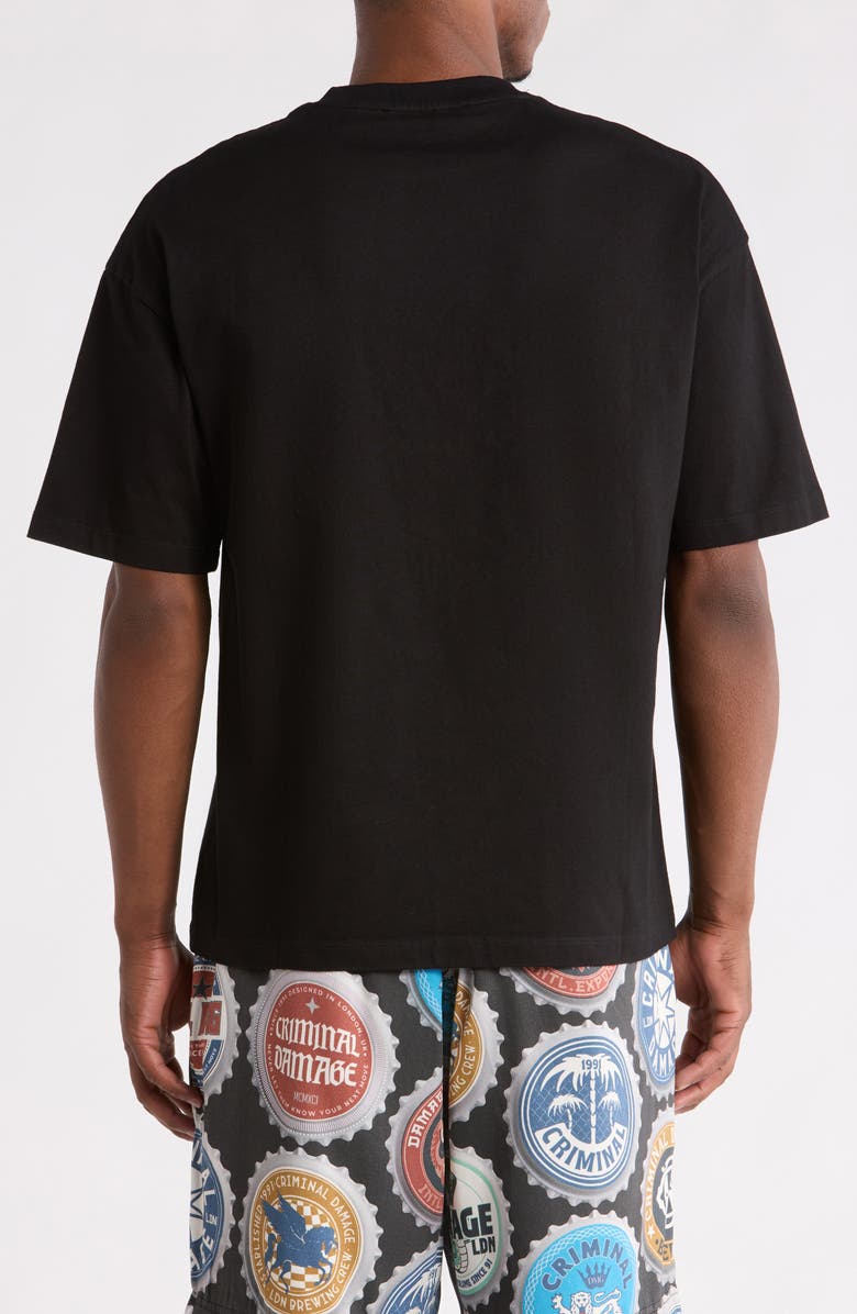 CRIMINAL DAMAGE Pool Club T-Shirt, Alternate, color, Washed Grey