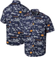 Reyn Spooner Men's Reyn Spooner Navy Chicago Bears Throwback Kekai Print Button-Up Shirt