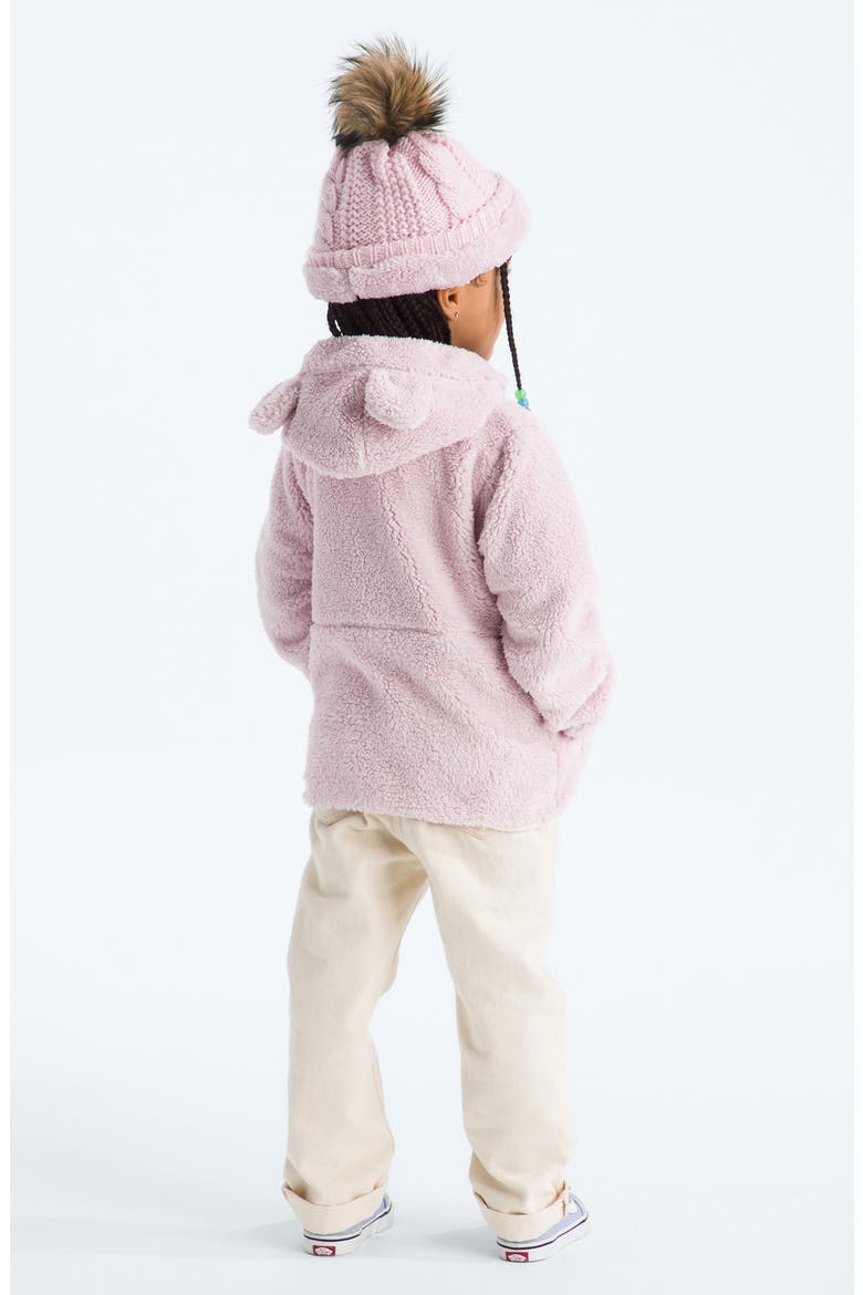 Kids' Campshire Ear Appliqué Fleece Zip Hoodie, Alternate, color, PALE BLOSSOM