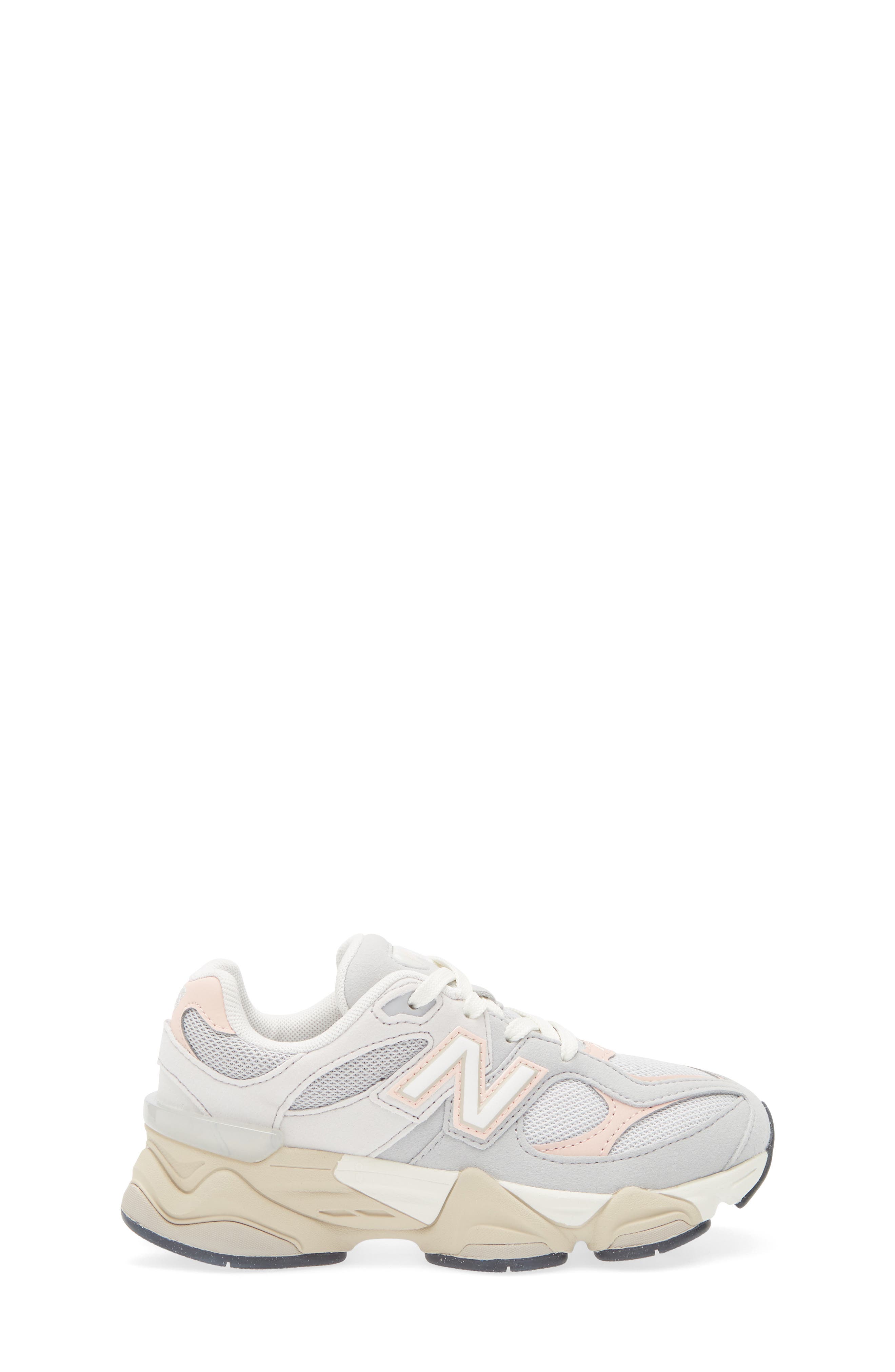New Balance Kids' 9060 Sneaker, Alternate, color, Grey Matter/ Pink Haze