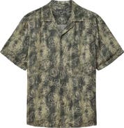 John Varvatos Dan Print Modal Camp Shirt