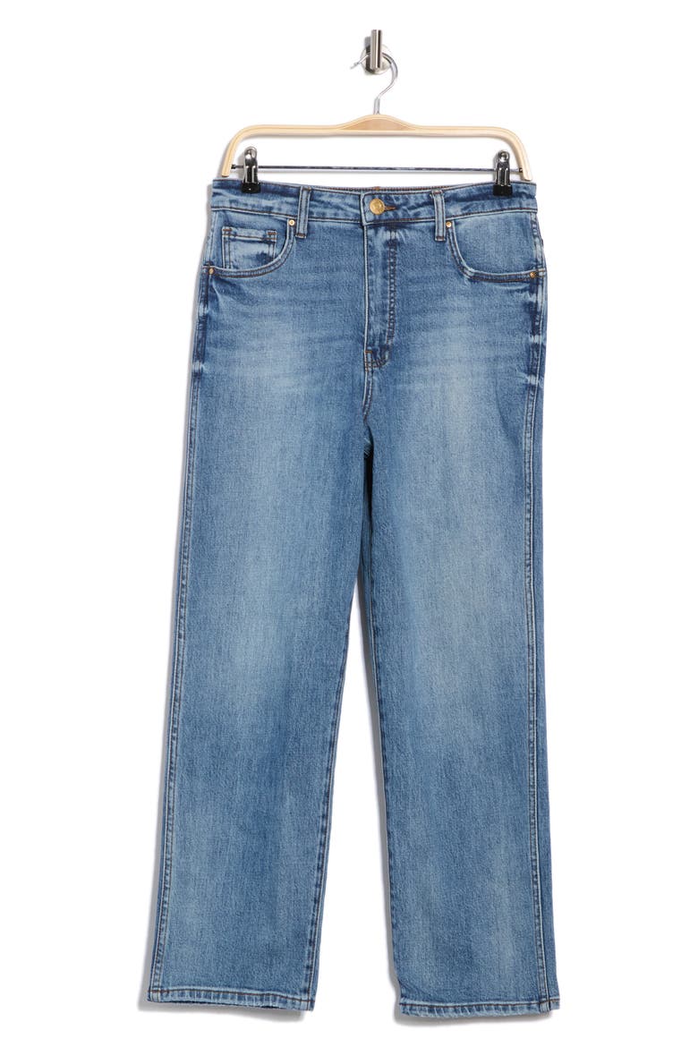 Melissa High Waist Ankle Relaxed Straight Leg Jeans, Alternate, color, CALMER