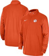 Nike Men's Nike Orange Clemson Tigers 2023 Coach Half-Zip Hooded Jacket
