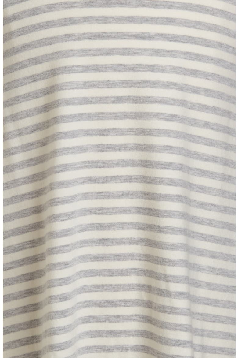 Contrast Pocket T-Shirt Dress, Alternate, color, GREY ASH HEATHER- IVORY