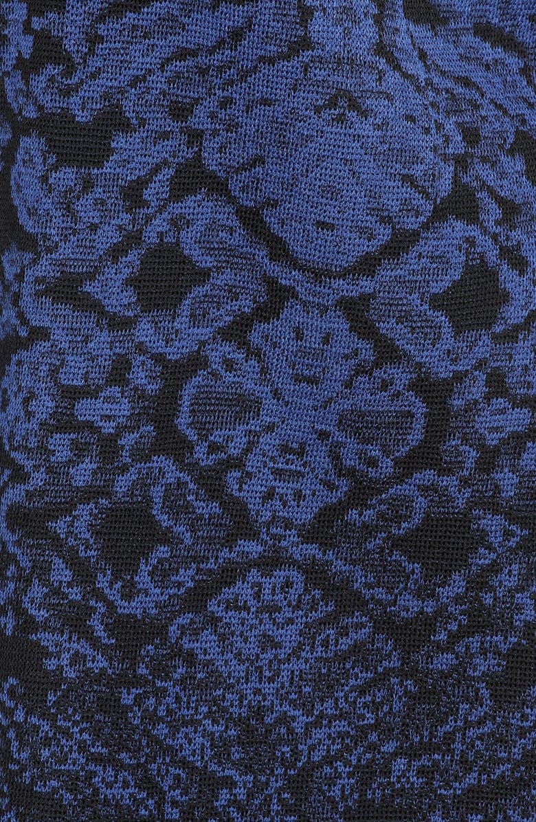 Ming Wang Ombré Floral Knit Jacket, Alternate, color,