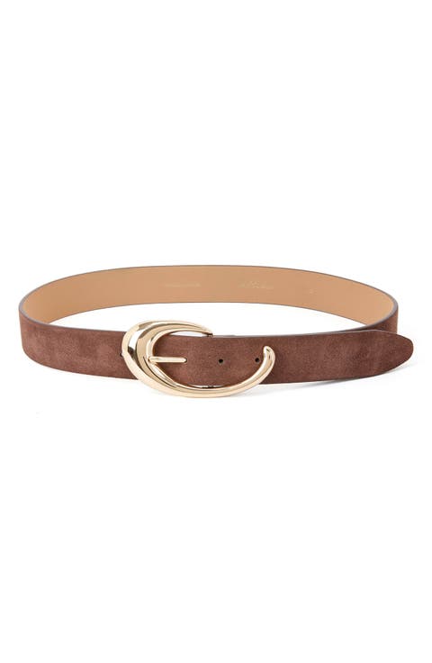 Sculpted Flow Leather Belt