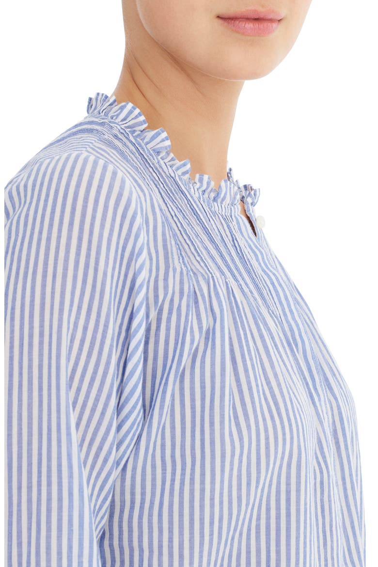 Classic Stripe Popover Shirt, Alternate, color, MISSY STRIPE SAPPHIRE
