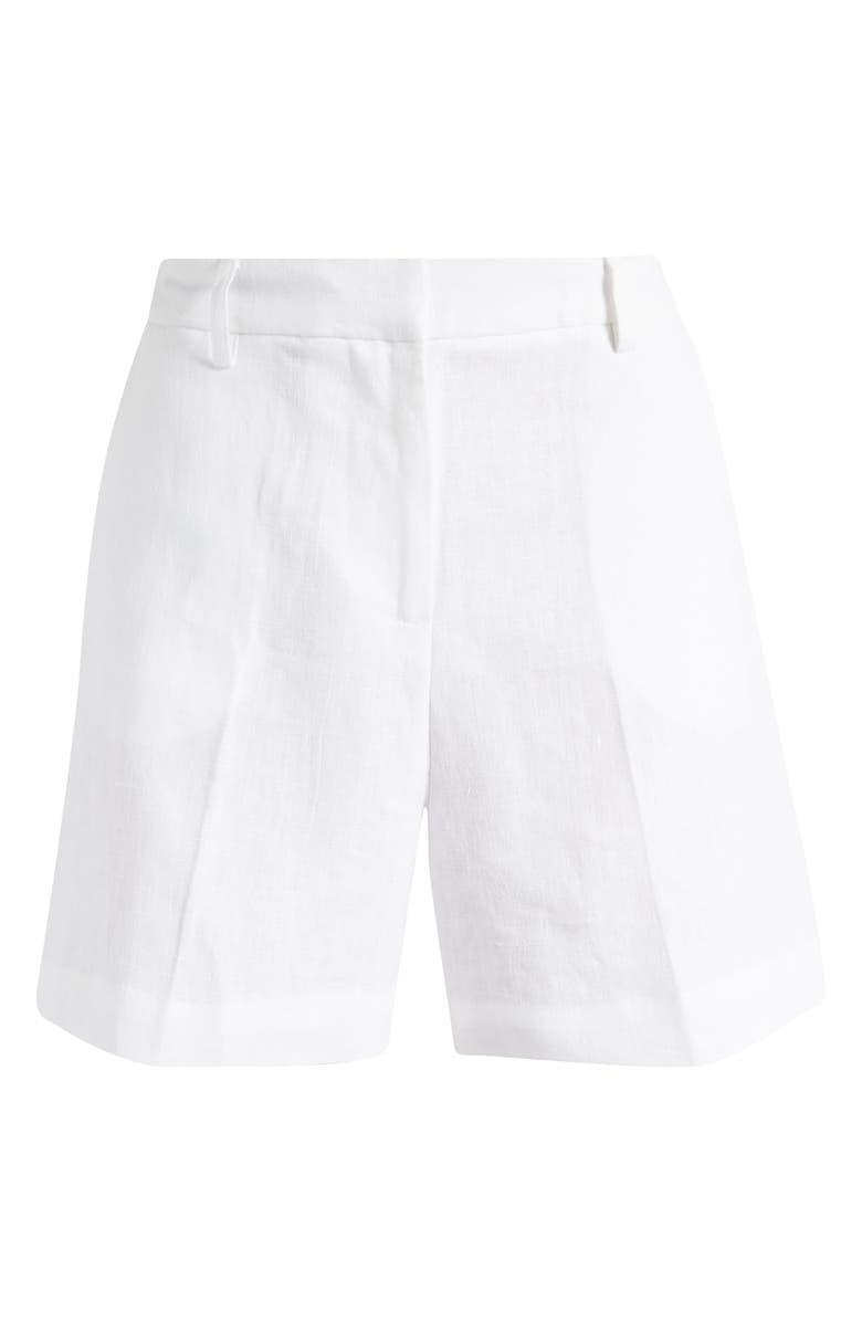 Faithfull the Brand Antibes High Waist Linen Shorts, Alternate, color, White