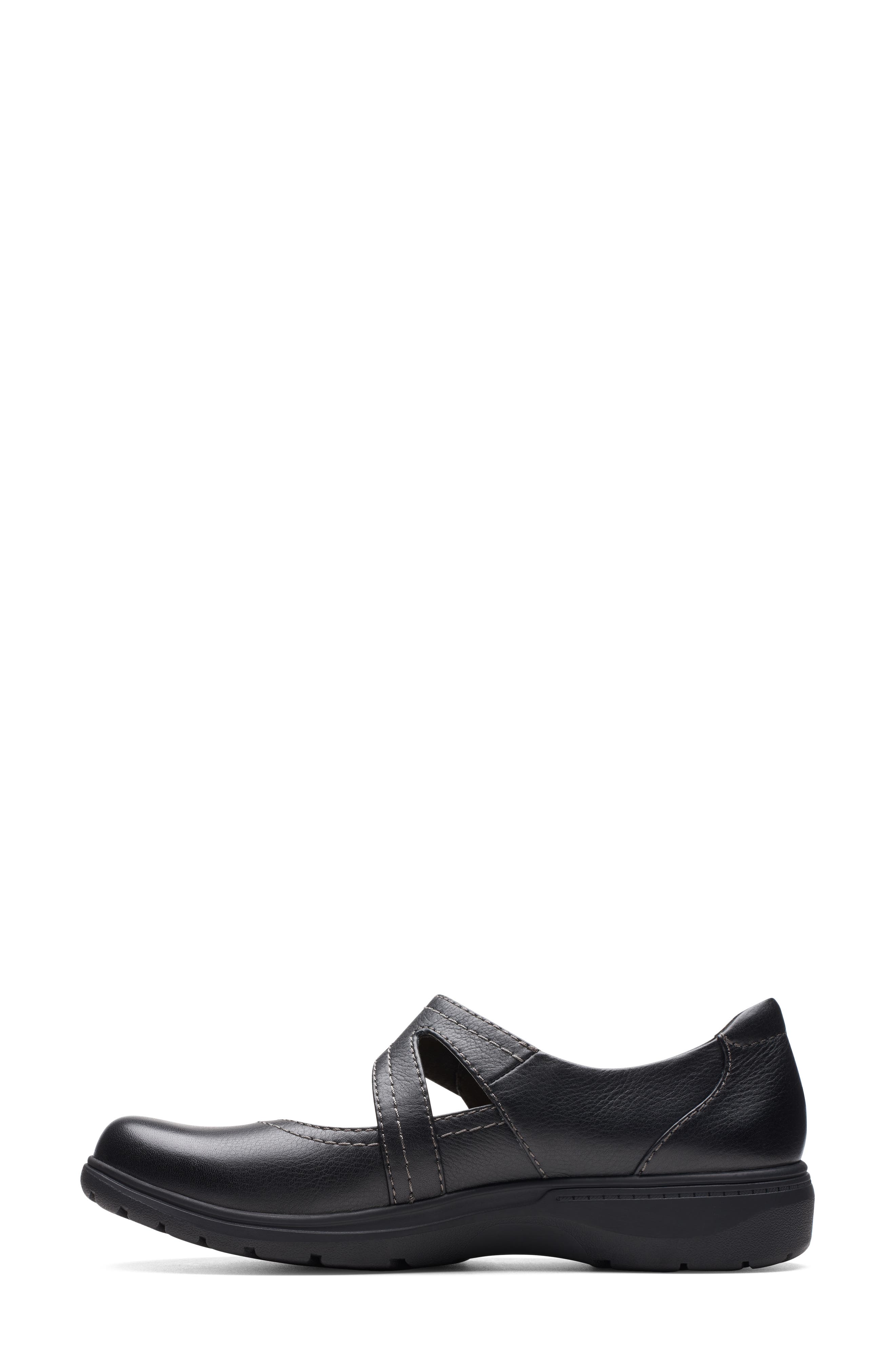 Clarks<sup>®</sup> Carleigh Jane Shoe, Alternate, color, Black Leather
