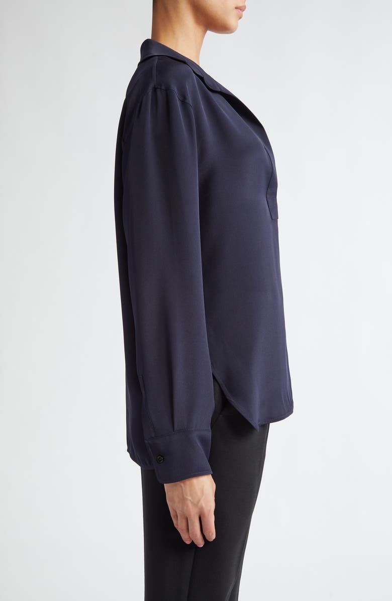 Max Mara Zanzero Silk Crêpe de Chine Top, Alternate, color,