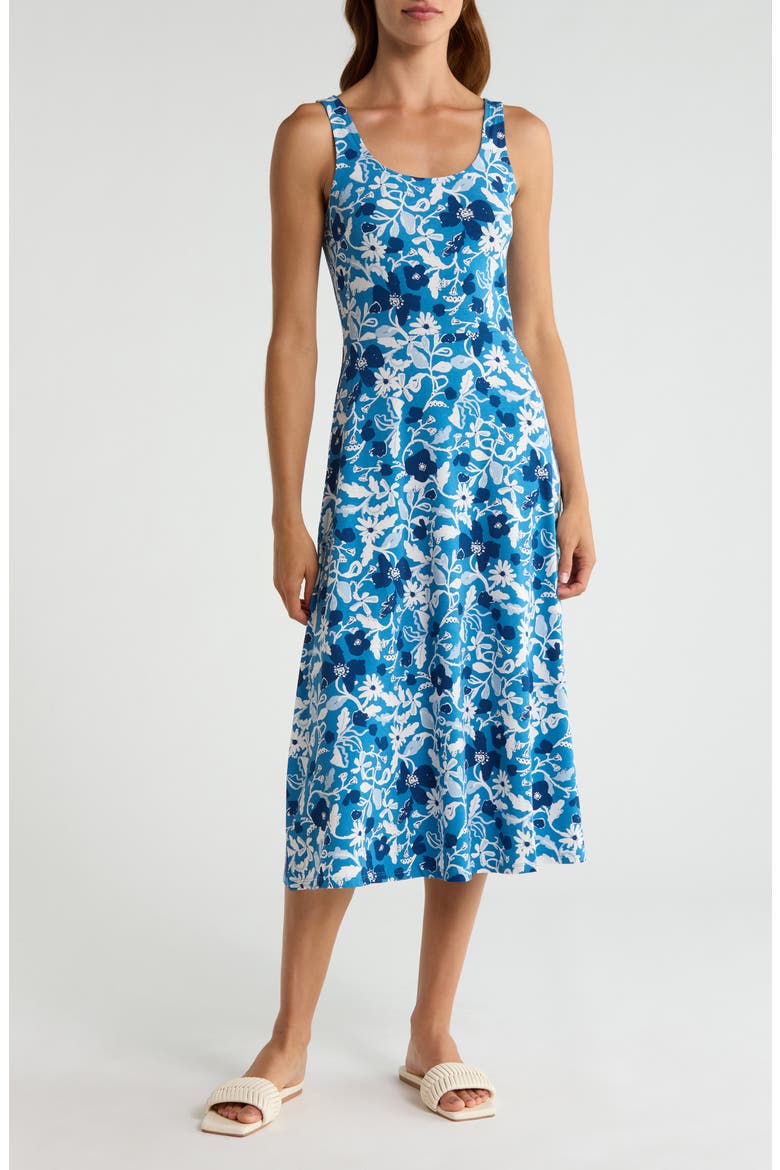Sun Gleam Dress, Main, color, WINDING MEADOW SAILBOATS