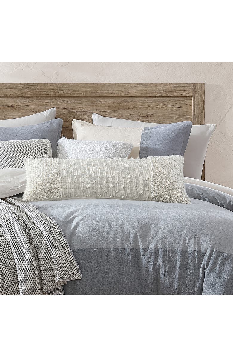 DKNY Pure Emma Lumbar Pillow, Alternate, color, Ivory