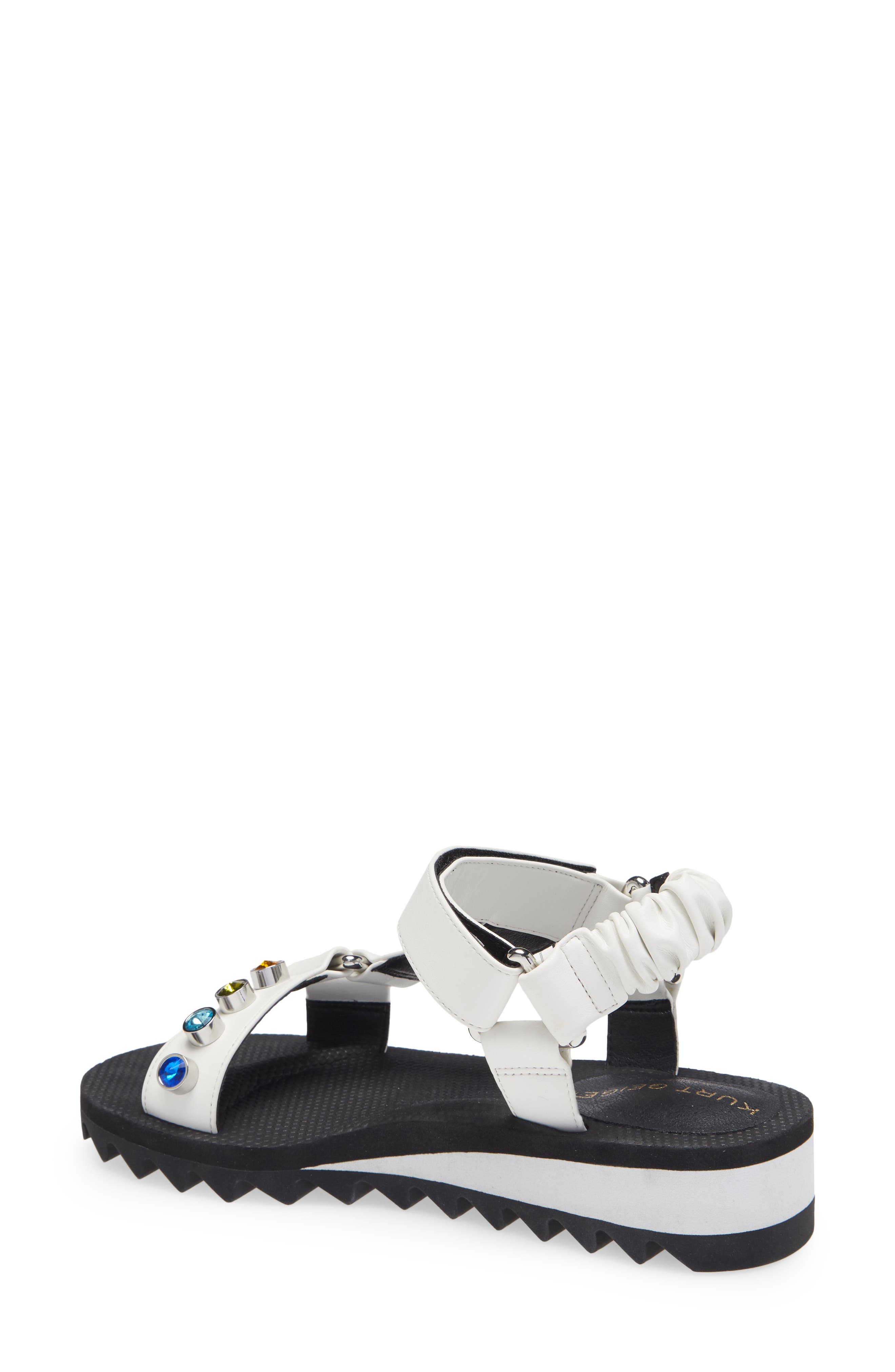 Orion Platform Sandal, Alternate, color, WHITE