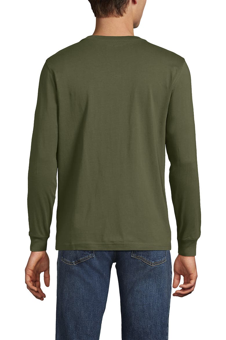 Super-T Long Sleeve Henley Shirt, Alternate, color, River Stone Green